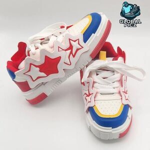 Chunky Y2K Star patterned Skateboarding Sneakers  Size 42 (US Mens size 8.5-9)
